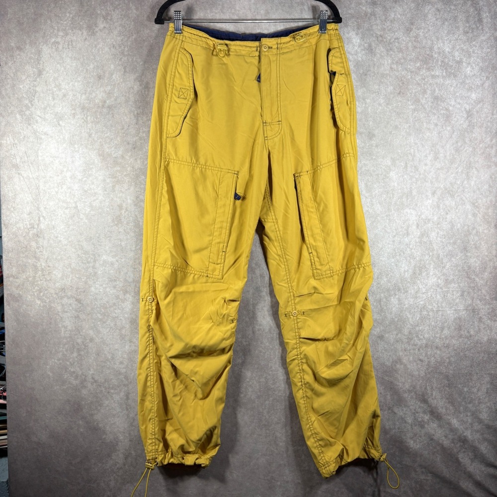 Vintage Gap Cargo Pants Womens XS Yellow Y2K Gorpcore Utility Techwear 90s y2k
